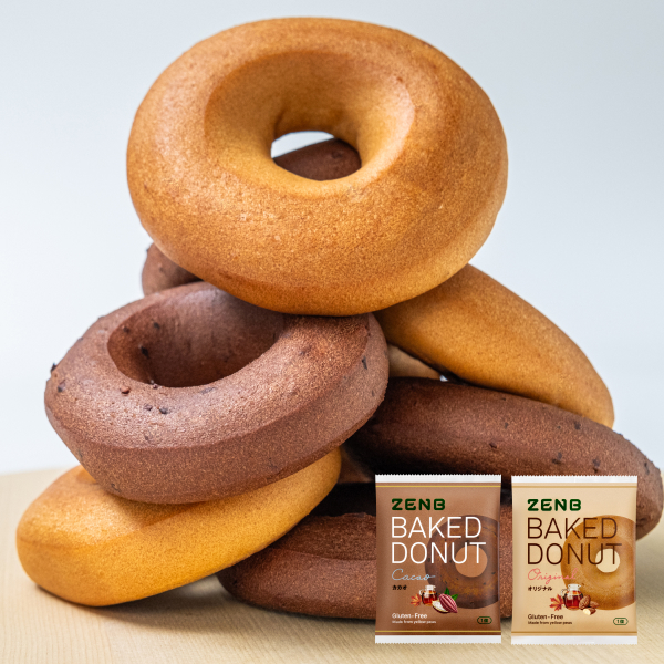ZENB ゼンブ 焼きドーナツ 2種8袋（オリジナル・カカオ）ヘルシー おやつ 糖質オフ グルテンフリー ダイエット 中のおやつ 食物繊維 お菓子 ギフト