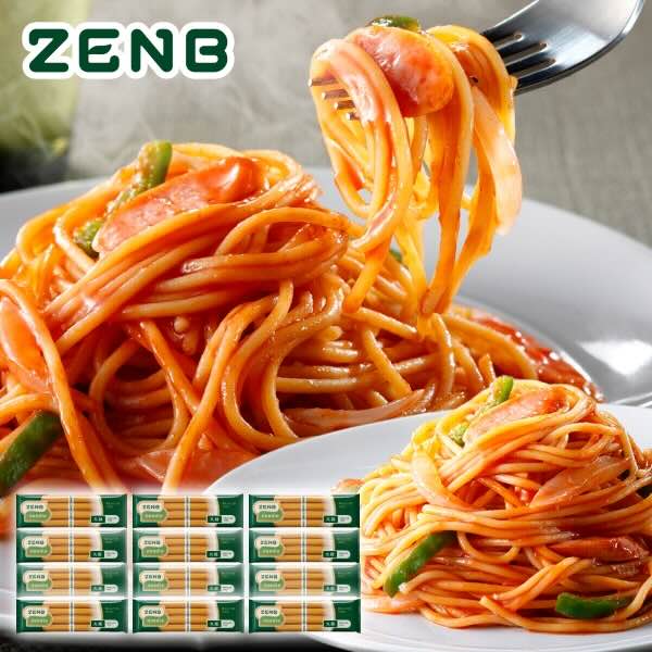 ZENB ヌードル　丸麺タイプ12袋、48食分 ゼンブヌードル ZENB（ゼンブ） ゼンブヌードル 丸麺 48食(12袋) グルテンフリー