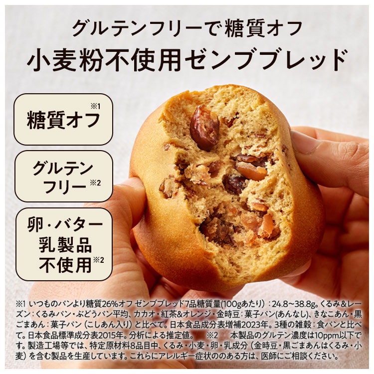 ZENB（ゼンブ） ゼンブブレッド パン 6種24個 糖質オフ 糖質オフパン