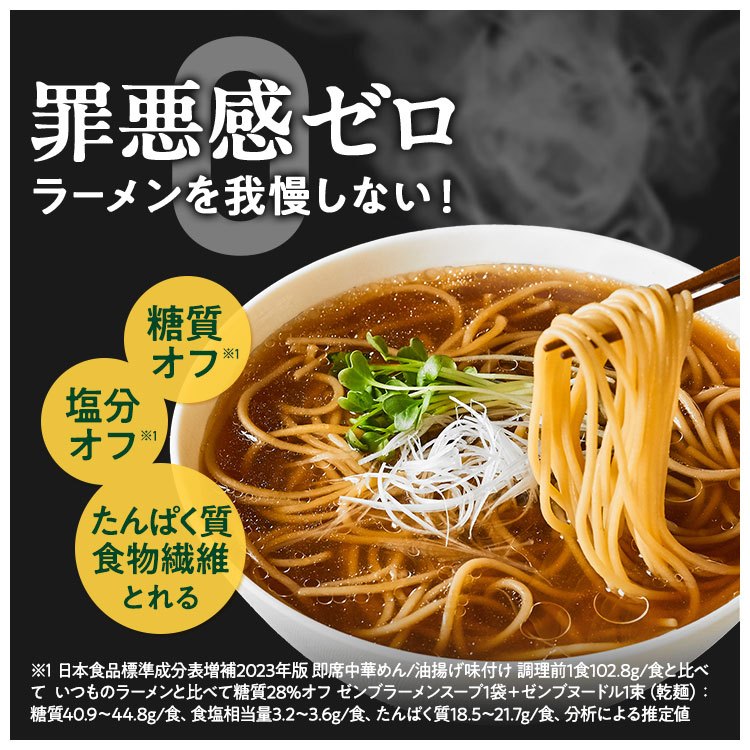 ZENB ゼンブ ヌードル 丸麺 ラーメンスー...の詳細画像1