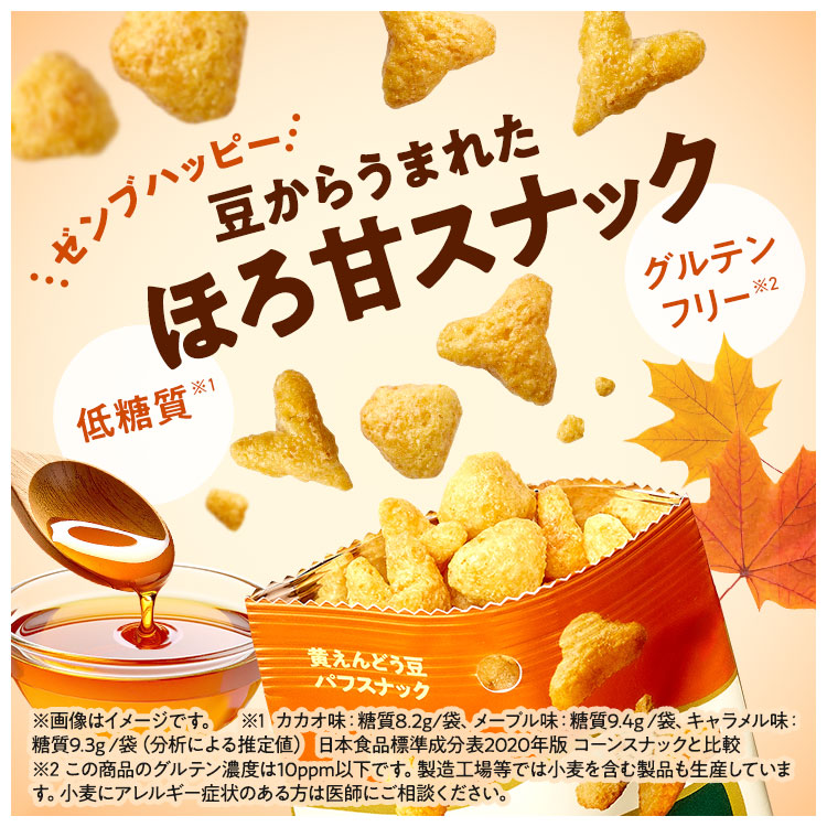 ZENB（ゼンブ） ゼンブハッピー 豆パフスナック メープル 18袋