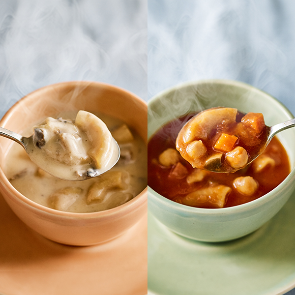 ZENB ゼンブ スープパスタ 2種4食 ( ミネストローネ 2食 + きのこチャウダー 2食 ) 送料無料 低糖質 グルテンフリー プラントベース 乳製品不使用