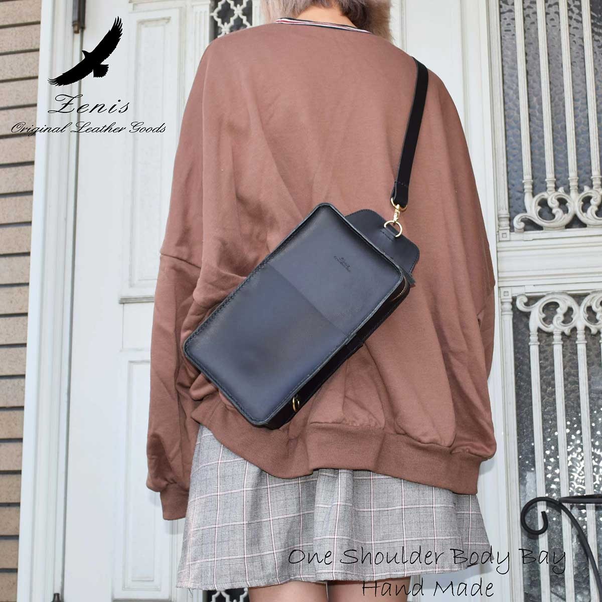 ワンショルダーバッグ レディース メンズ 男女兼用 栃木レザー ヌメ革