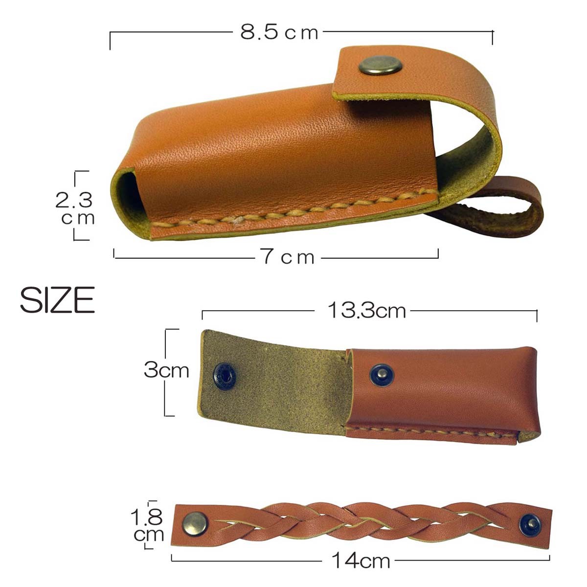 リップケース 口紅ケース 本革 レザー 日本製 かわいい チャーム Zenis