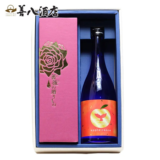 お歳暮 帰歳暮 ギフト 芋焼酎 薔薇の贈りもの 25度 apple-rance アップルランス 27度 飲み比べ ２本 セット 各720ml 化粧箱付 大海酒造