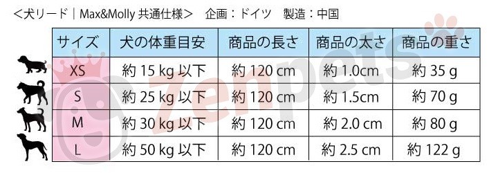 サイズ表