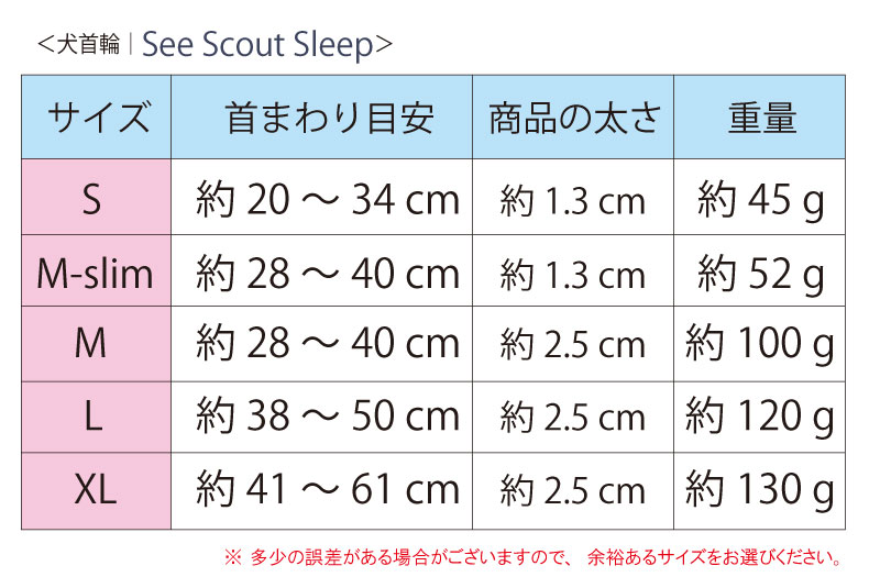 サイズ表