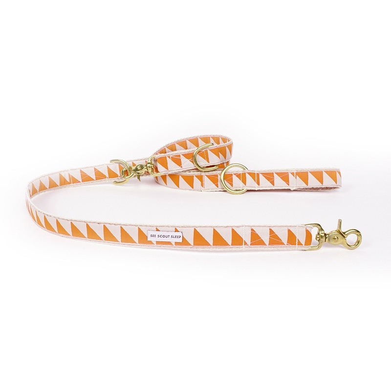 SEE SCOUT SLEEPのアジャスタブルリードと首輪 犬用 アジャスタブル リード See Scout Sleep ナイスグリル 13mm