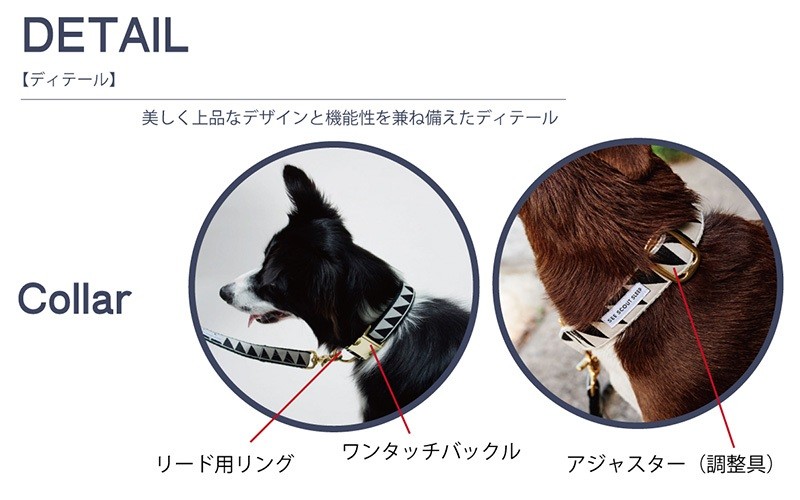 SEE SCOUT SLEEPのアジャスタブルリードと首輪 SEE SCOUT SLEEPのアジャスタブルリードと首輪