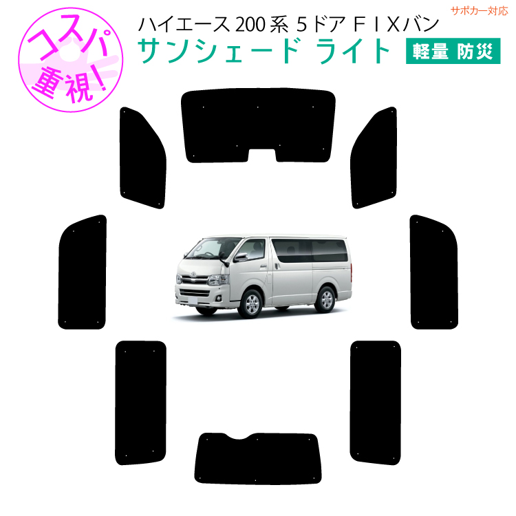 車用サンシェードライト1台分 フロントサイドリアセット トヨタ