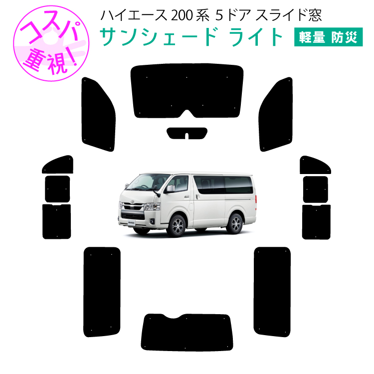 車用サンシェードライト1台分 フロントサイドリアセット トヨタ