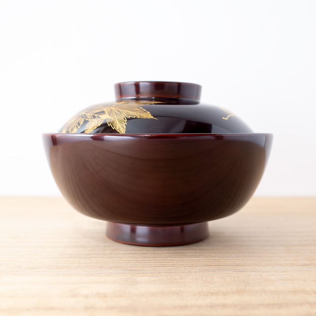 吸い物椀 吸物椀 蓋付き 吸物碗 木製 日本製 漆塗り 沈金 高級 お椀 