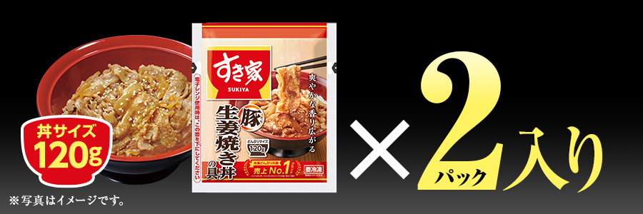 すき家 食べ比べセット5種10食 豚生姜焼き丼の具