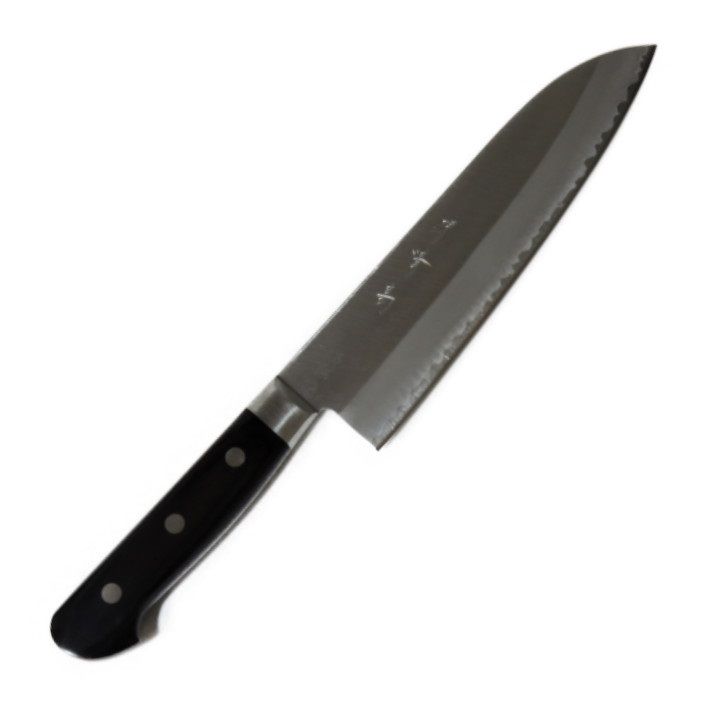 堺清高 スウェーデン鋼鍛造 割込包丁 三徳型 180mm 口金付