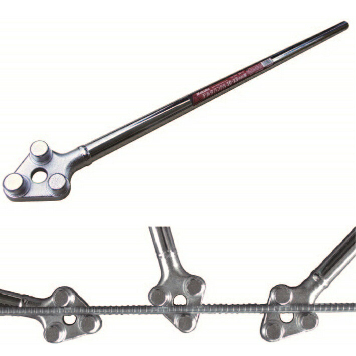 Mokuba モクバ デルタハンドル 10mm〜13mm用 D-24【鉄筋曲げ 鉄筋