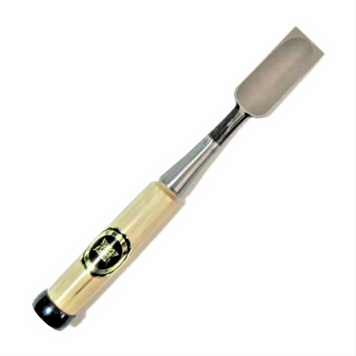 大内鑿製作所 追入鑿 白樫芯持柄付 8分（24mm）【大内俊明氏作／追入