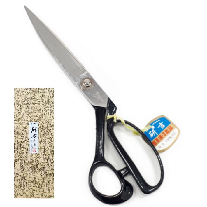研吉 はさみ 足左 260mm【左利き ラシャ切鋏 裁ちばさみ 洋裁鋏