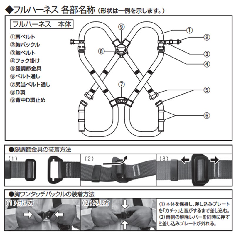 トーヨーセフティー フルハーネス ダブルランヤード グレー Lサイズ