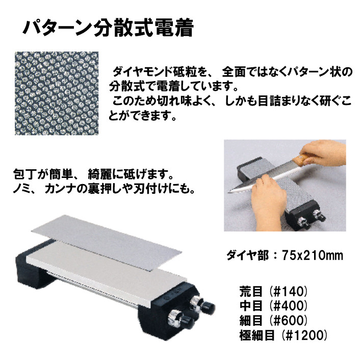 ツボ万 ATOMA アトマエコノミー本体 中目 #325/400 本体(アルミ台金付