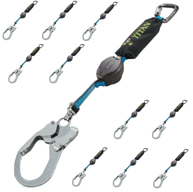 TITAN 巻取式 ランヤード シングル REELOCK mini 130kg HL-HS