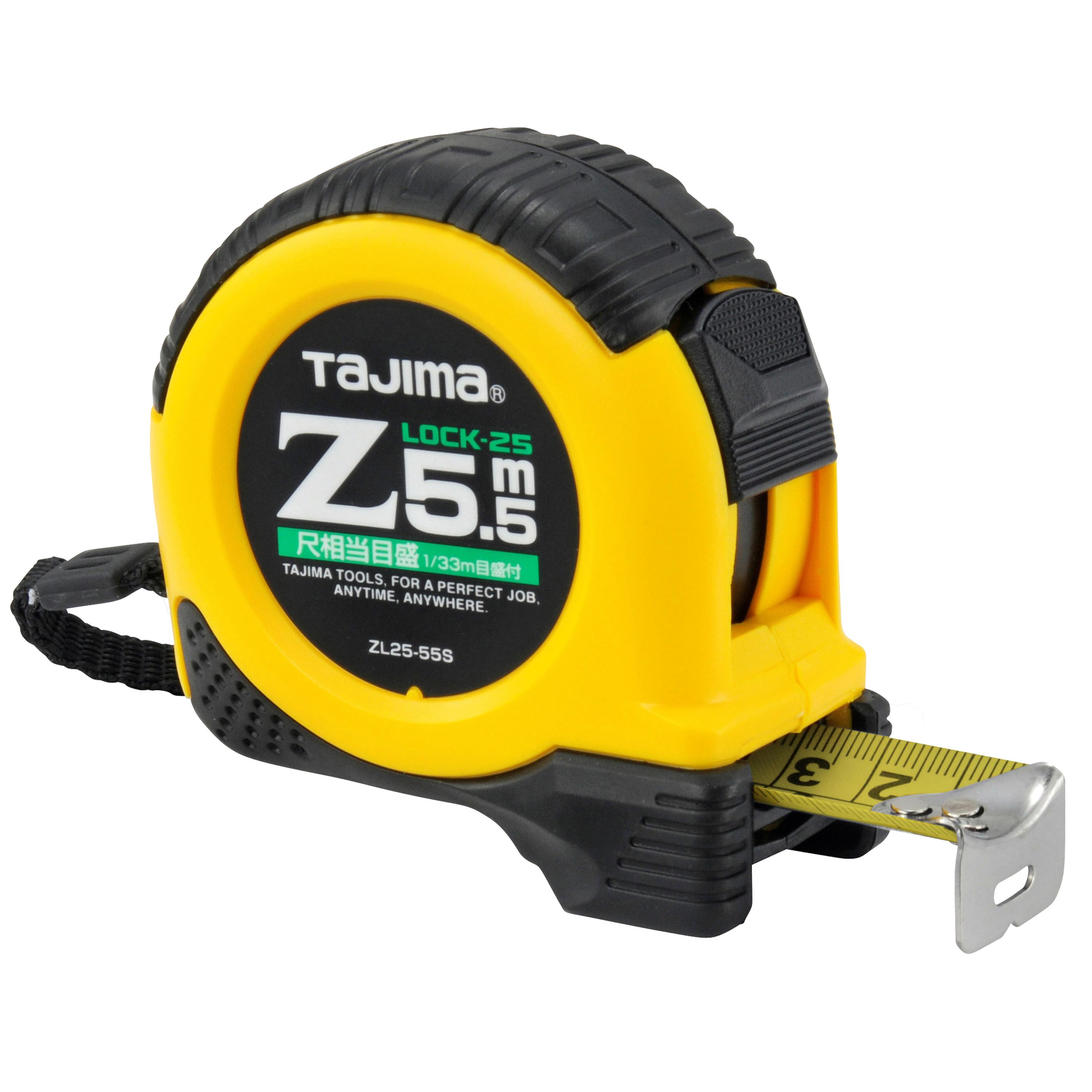 タジマ コンベックス Zロック-25 5.5m 尺相当目盛 ZL25-55SCB【TAJIMA