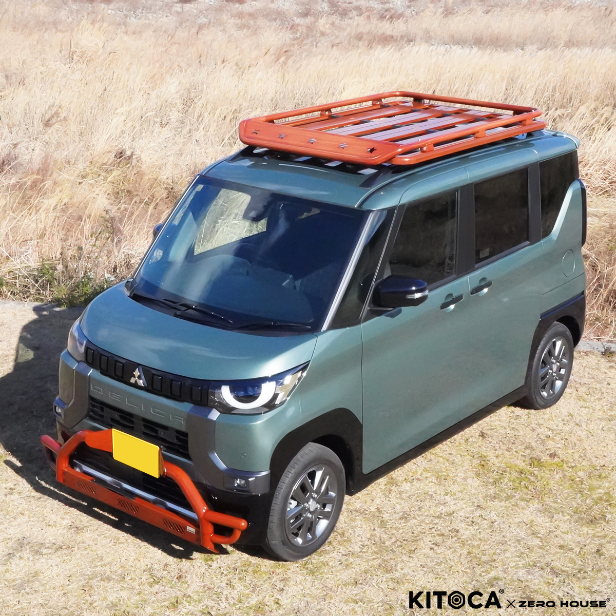 デリカミニ ekクロススペース カスタム ルーフキャリア ルーフラック