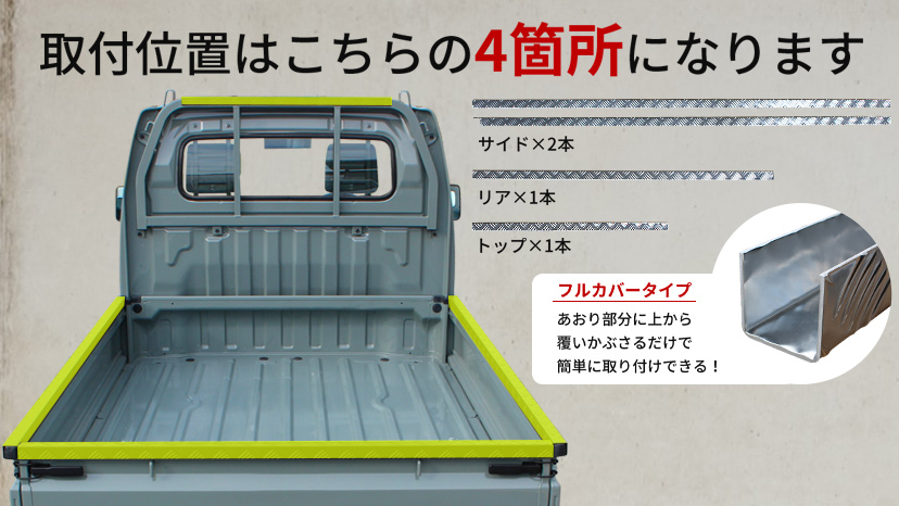 キャリイ スズキ キャリー DA16T DA52T 軽トラ あおりガード あおり