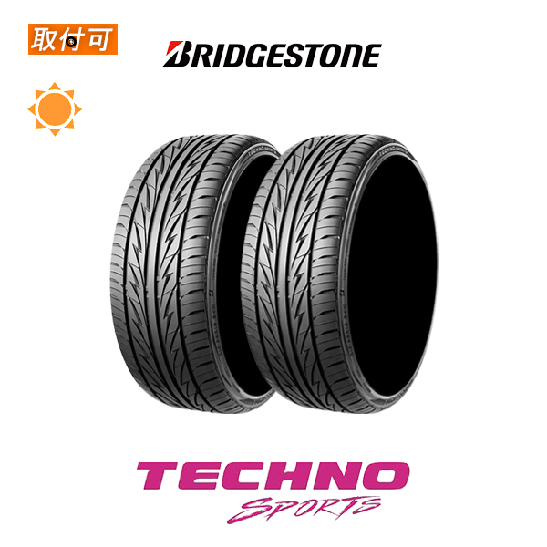 BRIDGESTONE ブリヂストン TECHNO SPORTS 215/40R17 87W XL サマータイヤ 2本セット : タイヤ ...