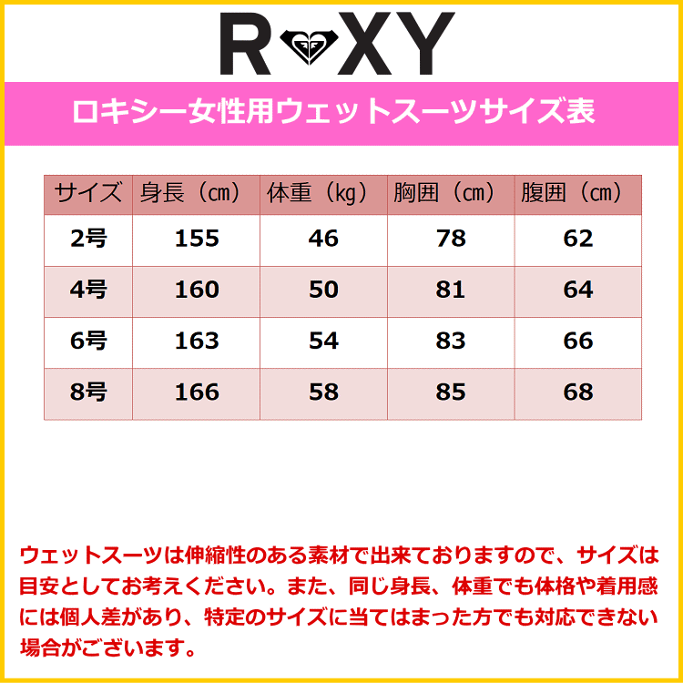 ROXY ロキシーウェットスーツ レディース 3×2mm フルスーツ 新色