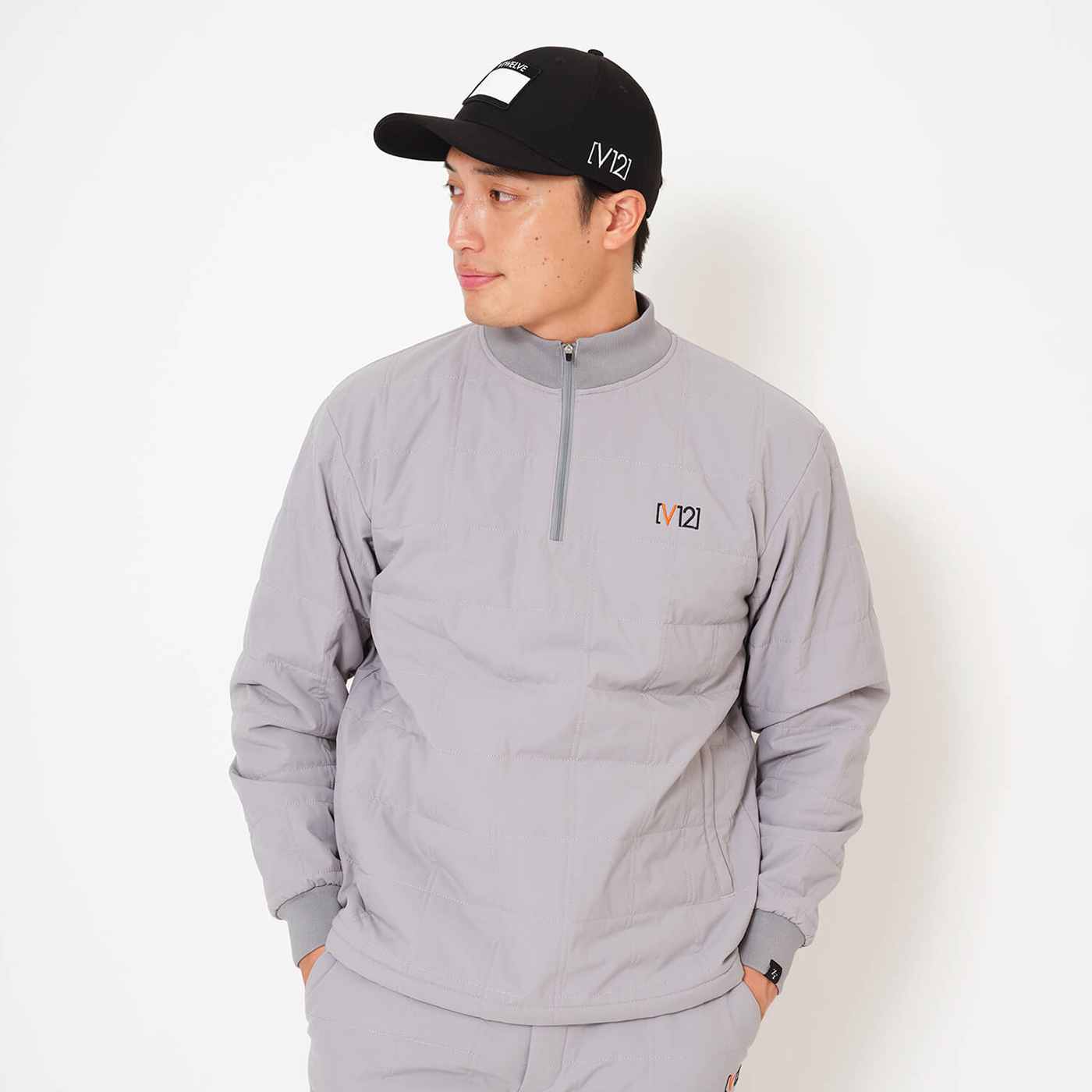 V12コラボ　キルティングジャケット