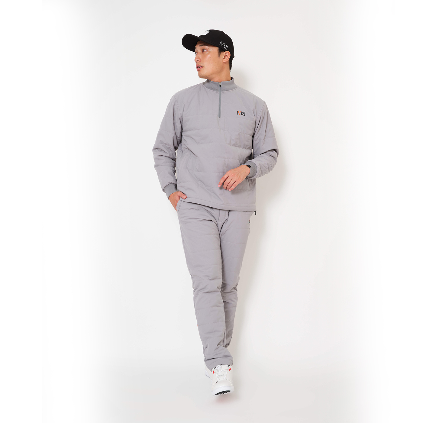 V12コラボ　キルティングジャケット