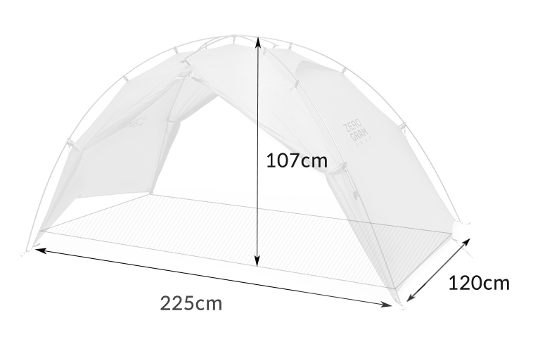 ZEROGRAMゼログラムTENTテント