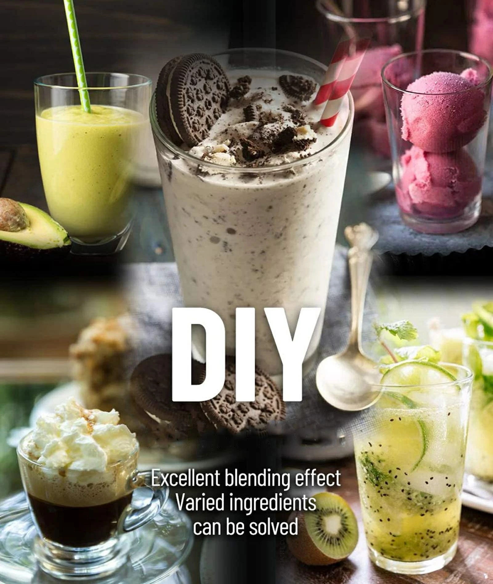 ミキサー 業務用 家庭用 スムージー ジューサー ブレンダー 多機能 2L