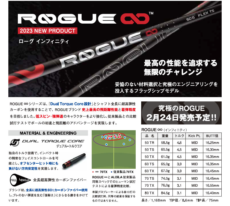 ALDILA アルディラ ROGUE ∞ ローグ インフィニティ ドライバー