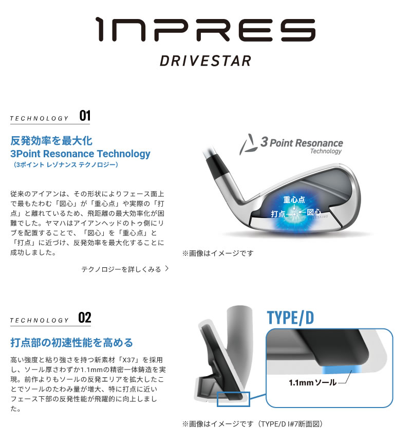YAMAHA 25 INPRES DRIVESTAR Type D IRON ヤマハ インプレス