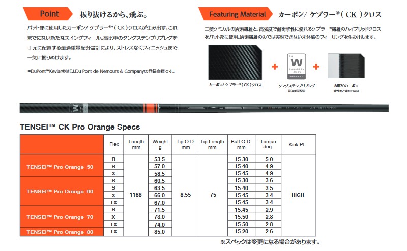 当店で組立 ヤマハ用互換 スリーブ付きシャフト 三菱ケミカル TENSEI