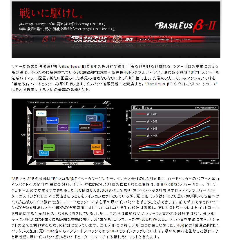 当店で組立 キャロウェイ用互換 スリーブ付きシャフト Basileus