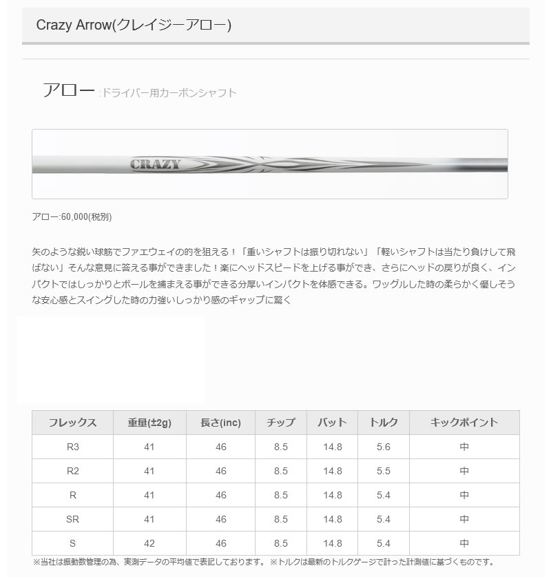 プログレスBB4 スリーブ付きシャフト CRAZY クレイジー CRAZY ARROW アロー [BB4/BB6] シャフトスリーブ :  2207h000037665 : ゼロステーション - 通販 - Yahoo!ショッピング