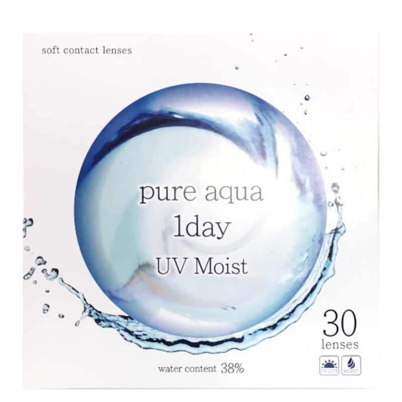 ZERU. コンタクト ピュアアクアワンデー UV Moist 38 1箱30枚 1