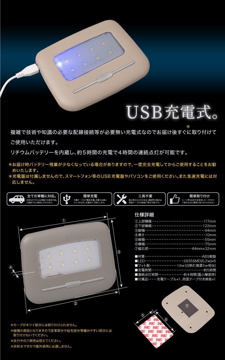 激安の メール便 USB 2ポート搭載 3.0A 充電 LED スイッチホールカバー パッソ GC30 LEDカラー ホワイト スモール トヨタAタイプ  lacistitis.es