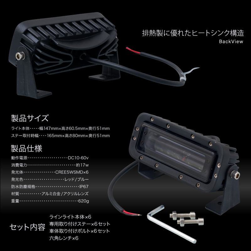 フォークリフト ラインライト LED ワーニングラインライト セーフティ
