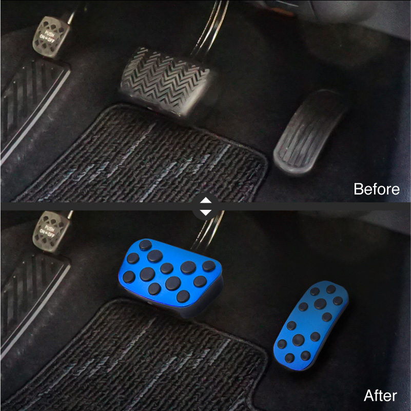 プリウス PHV 50系 アルミペダルカバー アクセル ブレーキ 専用パーツ