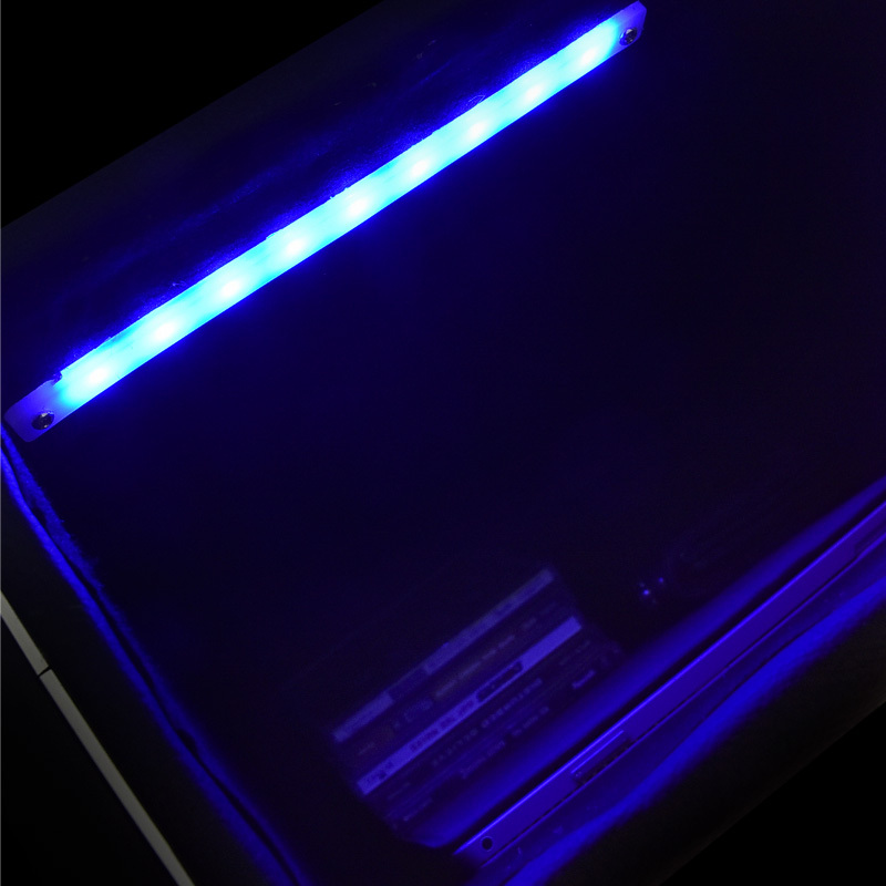 スバル ジャスティ アームレストコンソールボックス ブルー LED 充電 USB シガー 大型 隙間 肘掛け 肘置き  - 8