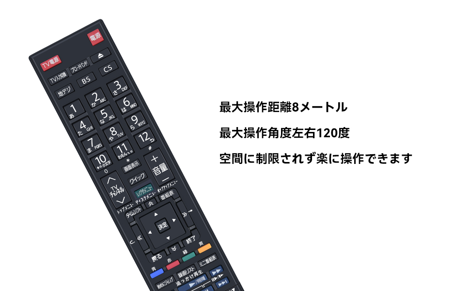 AVTVA SE-R0410 TOSHIBA 用の ブルーレイリモコン REGZAリモコン DBR