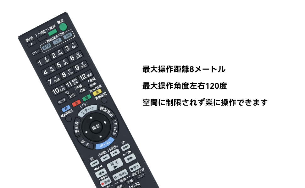 AVTVA RMT-B007J SONY 用の ブルーレイレコーダーリモコン BDZ-AT300S