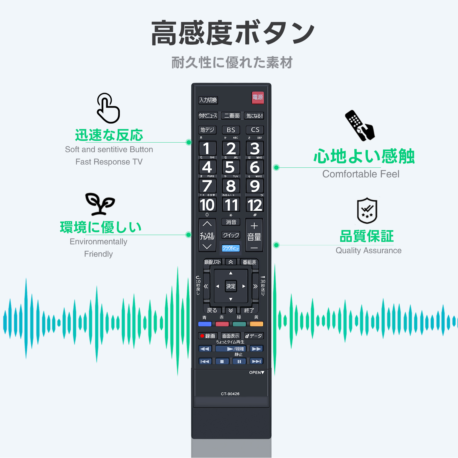 東芝 テレビ レグザ 説明書（AV機器用リモコン）｜AV周辺機器｜テレビ