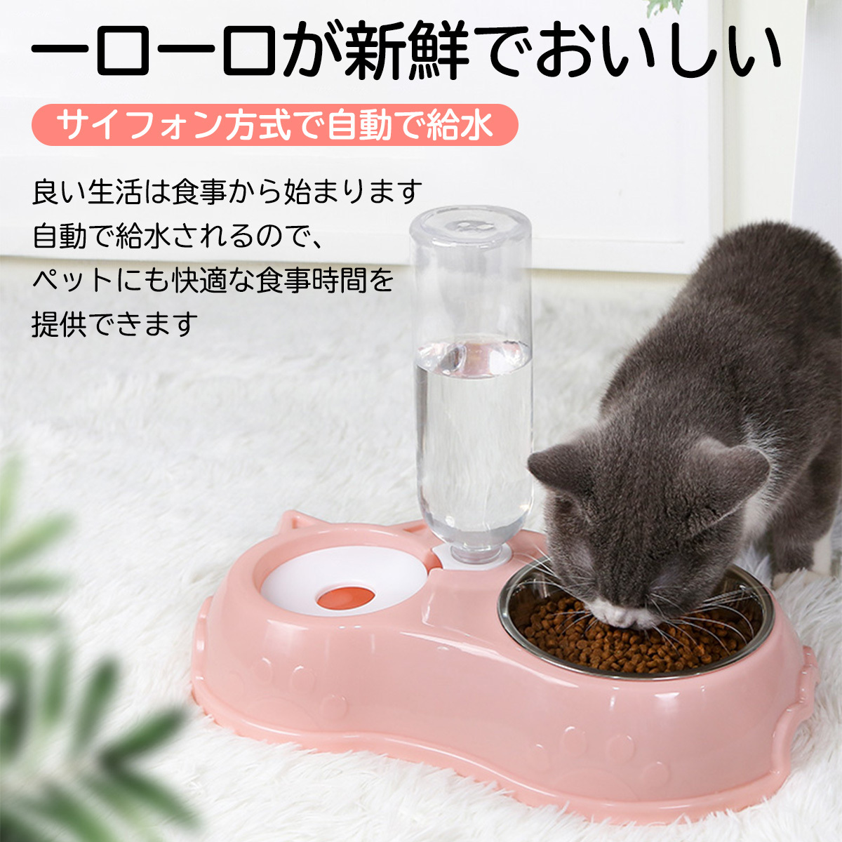 ペット用自動給餌器 わんちゃんエサ皿 ねこちゃんエサ皿 ペット 犬 猫 給水器 給水機 給餌器 給餌機 出張 帰省 フードボウル ウォーター 留守番  餌やり :peltutokyuusuiki1:じげまるストアー - 通販 - Yahoo!ショッピング