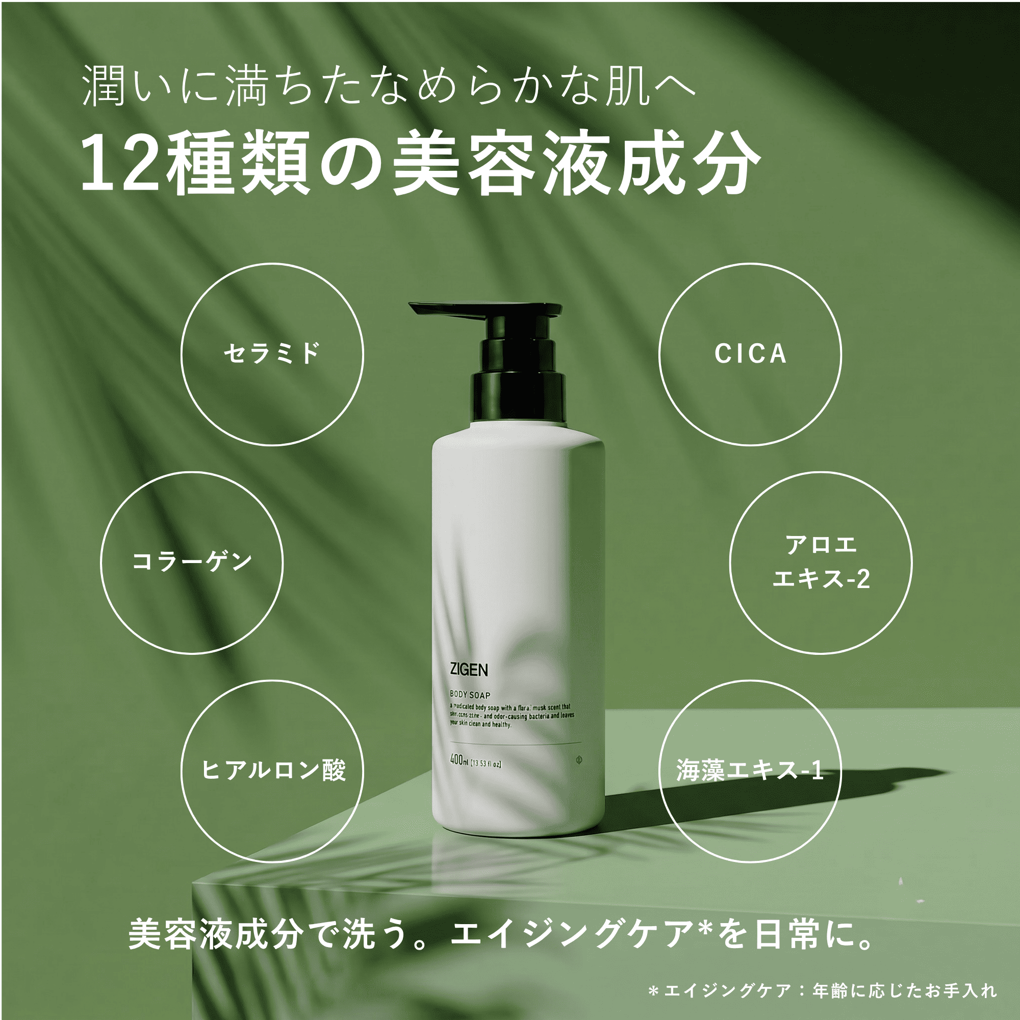 ZIGEN（ジゲン） 【P5倍】 [ギフト] ボディソープ 医薬部外品 [ 加齢臭