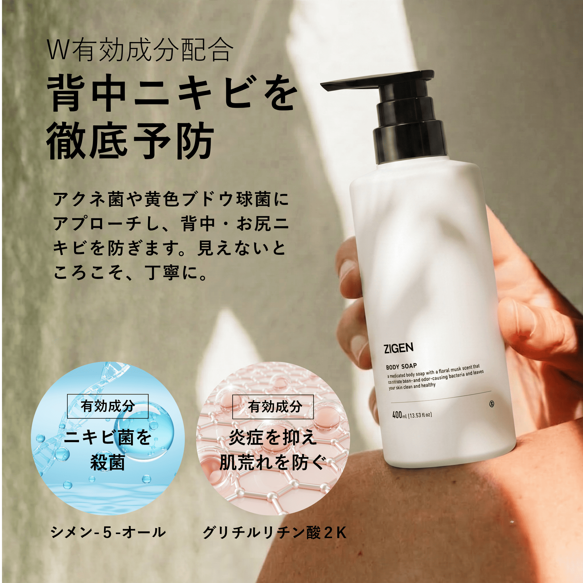 ZIGEN（ジゲン） 【P5倍】 [ギフト] ボディソープ 医薬部外品 [ 加齢臭