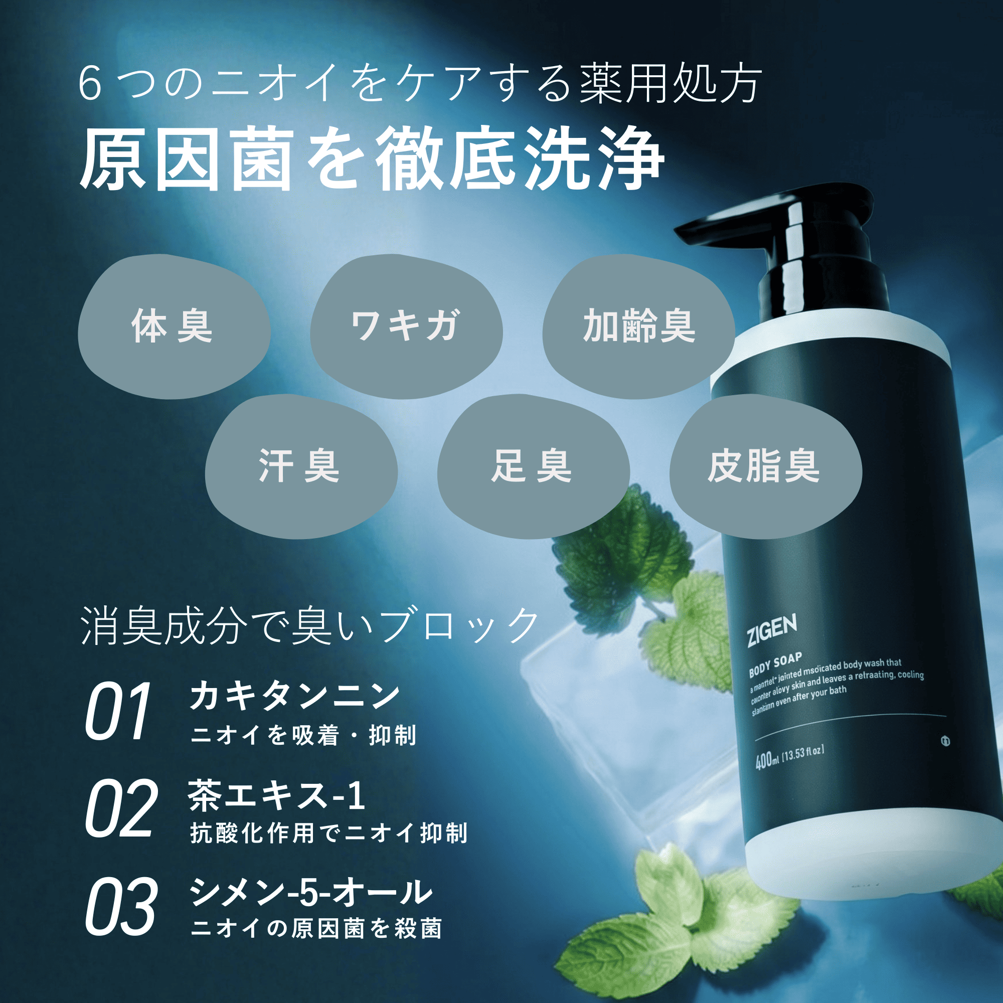 ZIGEN（ジゲン） 【2026年4月発売】 ボディソープクール 薬用